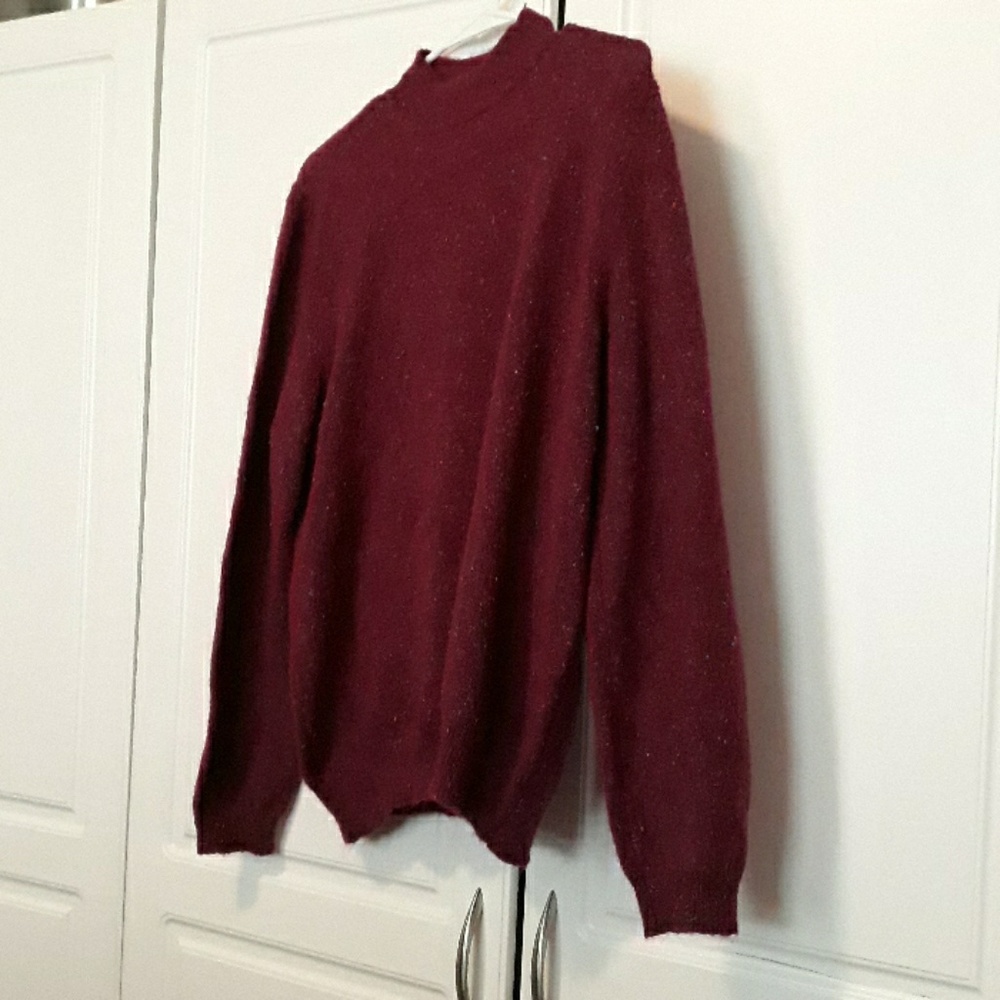 Bright & Warm purple turtleneck sweater